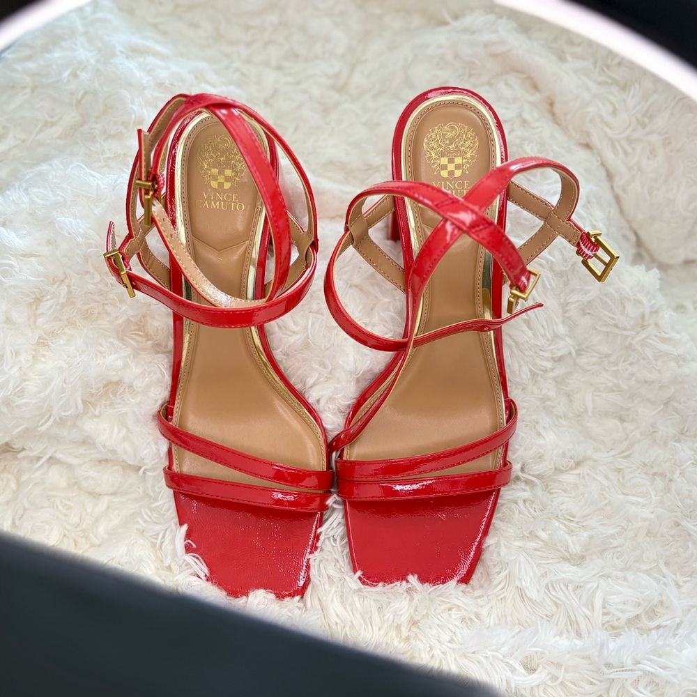 Vince Camuto Red Strappy Sandals